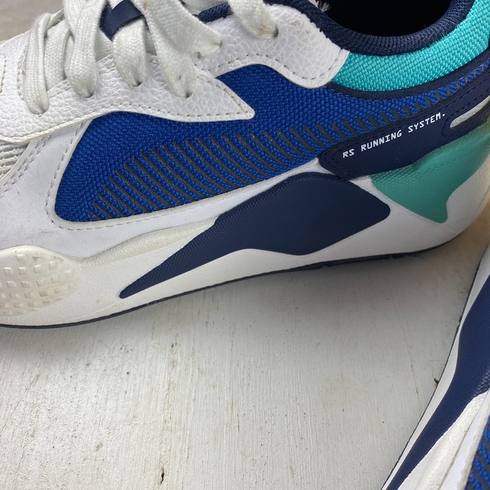 Puma RS-X Size 5C Men Kids, Size 6.5 Womens Running System Teal Blue Black Shoe - Picture 5 of 13